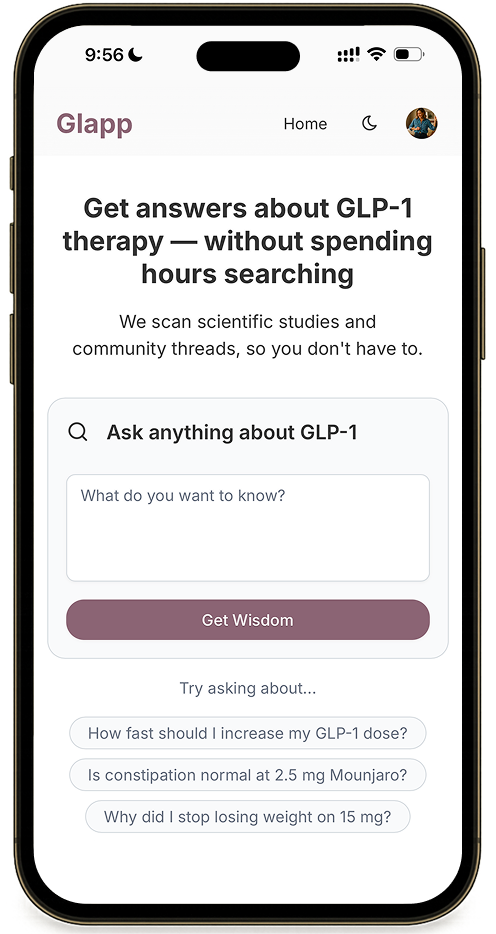AI-powered GLP-1 search combining medical research and community experience